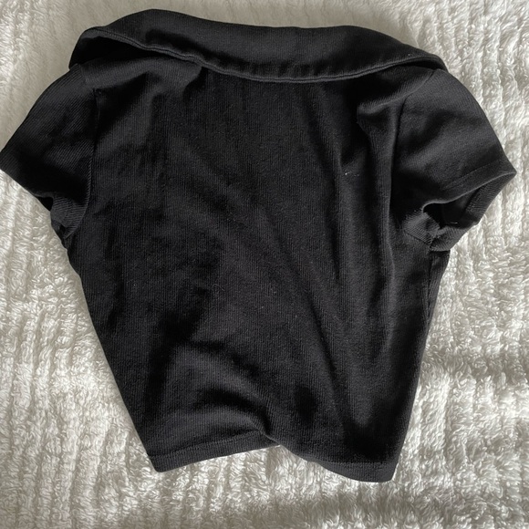 GARAGE V NECK CROP TOP - Picture 2 of 2